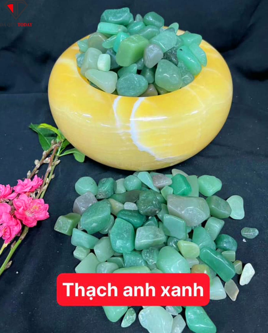 Đá thạch anh vụn thạch anh xanh